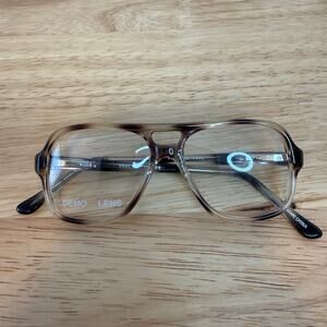 Kenmark Paul Tortoise Aviator Eyeglass Frames 46-18-135 Unisex Vintage Glasses